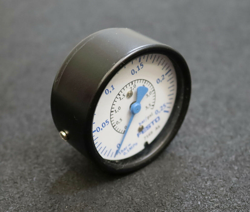 FESTO Manometer MA-63-0,25 Mat-Nr. 7169 0-0,25bar - unbenutzt