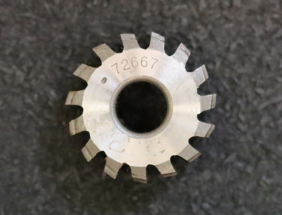 MIKRON Wälzfräser No. 72667 - Ø24x10xØ8mm 1gg. Rechts 15 Spanuten