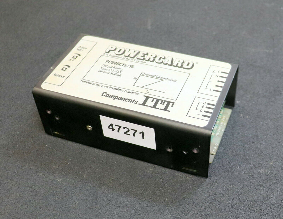 ITT Powercard PC500C15/15 Output +/- 12-15V  0,5A - gebraucht