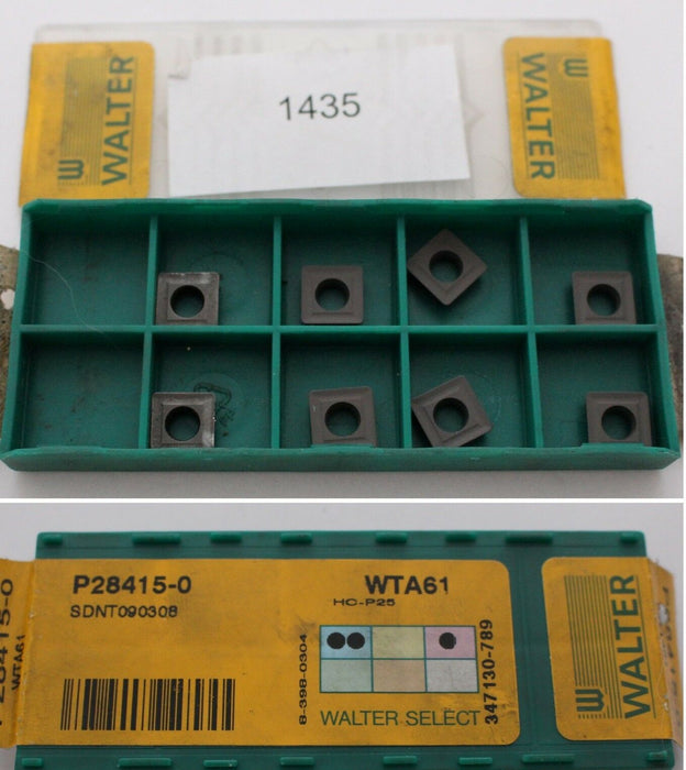 Wendeplatten WALTER P28418-0 WTA61 - 6 NEU + 2 GEBRAUCHT