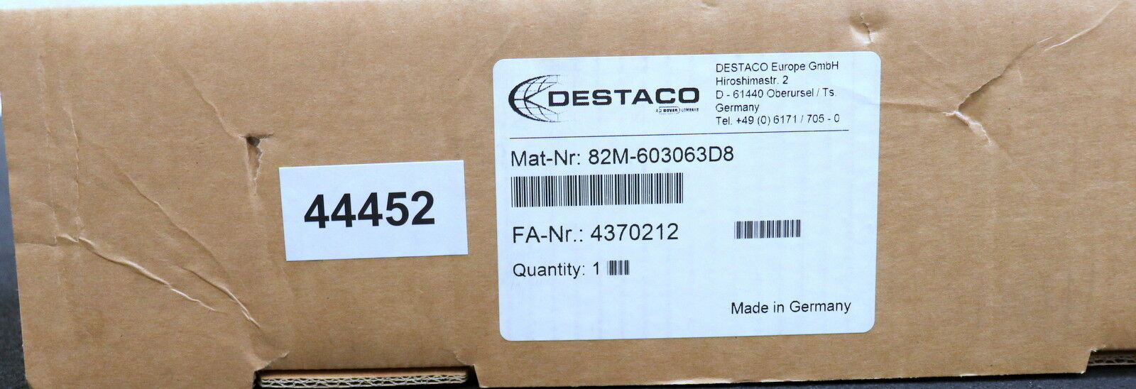 DESTACO Automations-Kraftspanner 82M-603063D8 Haltemoment 1000Nm Spannmoment 420