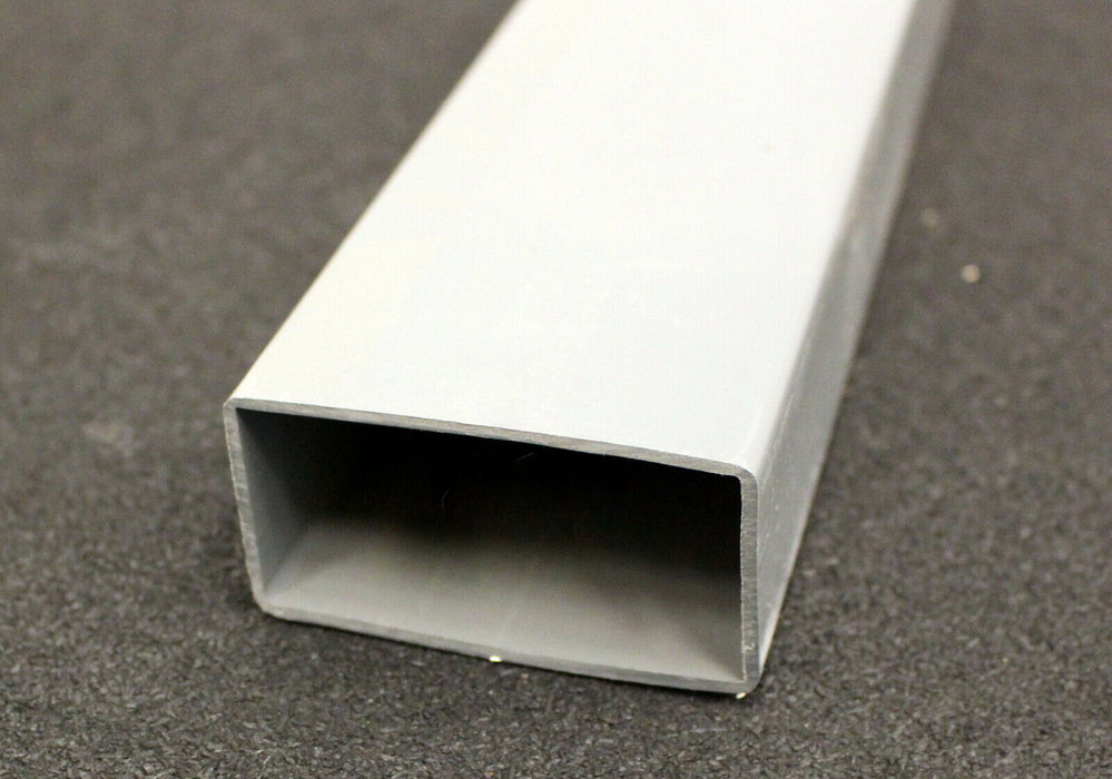 10 Stück Kunststoff Vierkantrohr 1000x70x35mm Material Kunststoff - Farbe: Grau
