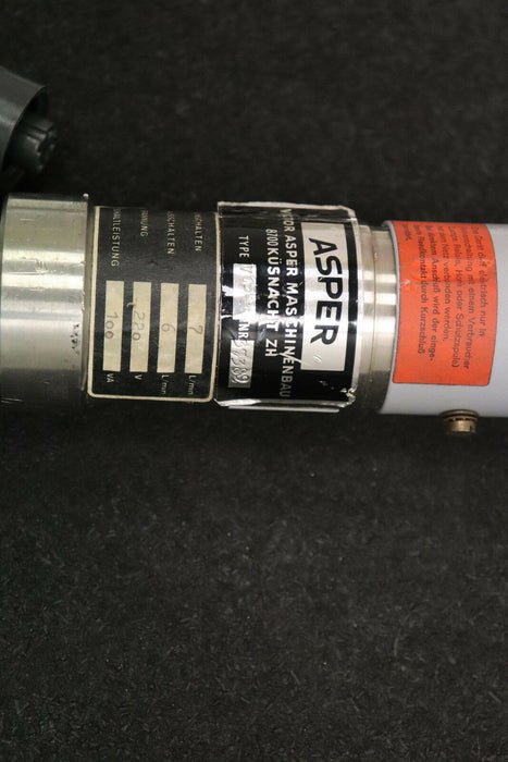 ASPER Durchflusswächter V15K 220V 100VA Eingang 7,l/min Ausgang 0-6,0l/min