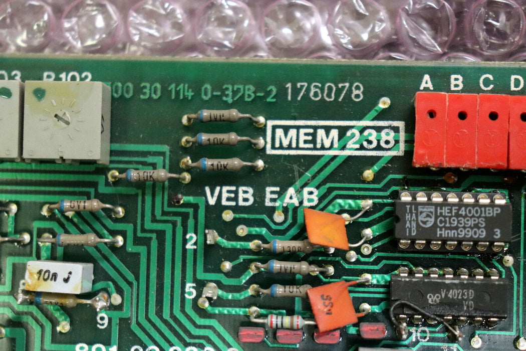 VEA EAB DDR Platine MEM 238 891202363 RFT 54220 gebraucht geprüft ok