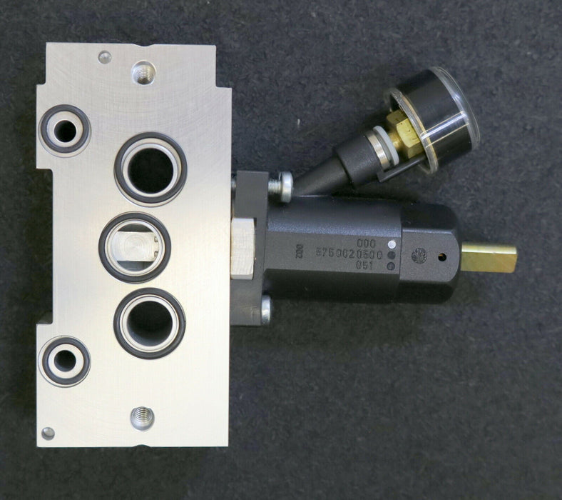 REXROTH Ventil valve 5750020500 mit Druckanzeige - gebraucht -