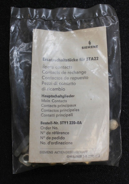SIEMENS Schaltstück 3TY1220-0A - für Schütz 3TA22