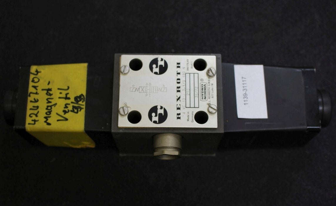 REXROTH Magnetventil 4/3-Wegeventil 4WE10J3X/G180N DN10 PN 0-315bar 180VDC