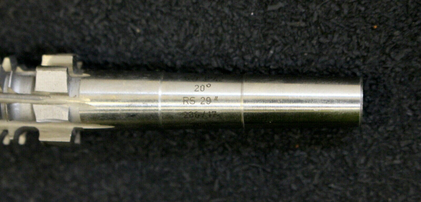KÖPFER Schneckenrad-Radial-Schaftwälzfräser m=1,0 für SchneckenØ 17,8mm 1gg L