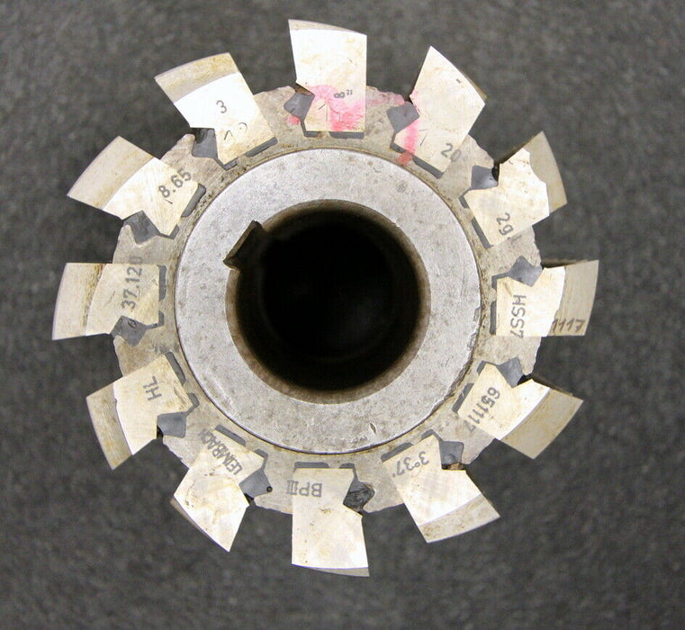 LEIMBACH Stollenwälzfräser involute spline hob m=3mm BP III nach DIN3972 20°