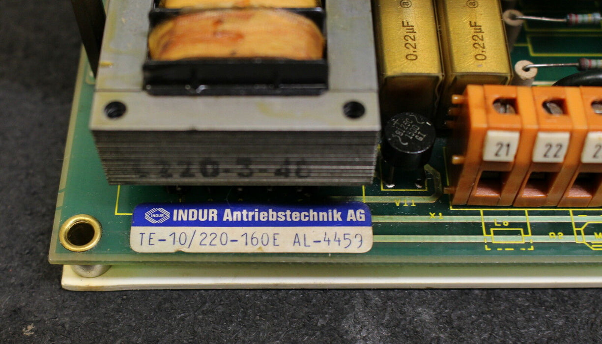 INDUR ANTRIEBSTECHNIK Elektronik-Baugruppe TE-10/220-160E AL-4459 für Monnier