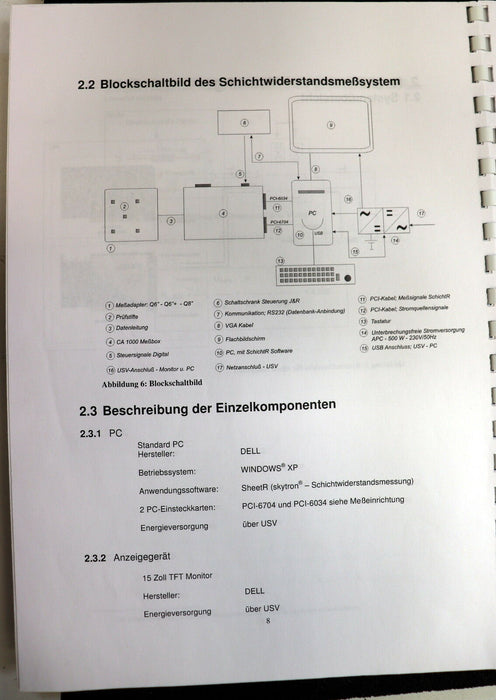SKYTRON Messvorrichtung für die Schichtwiderstandsmessung von Wafern + Zubehör