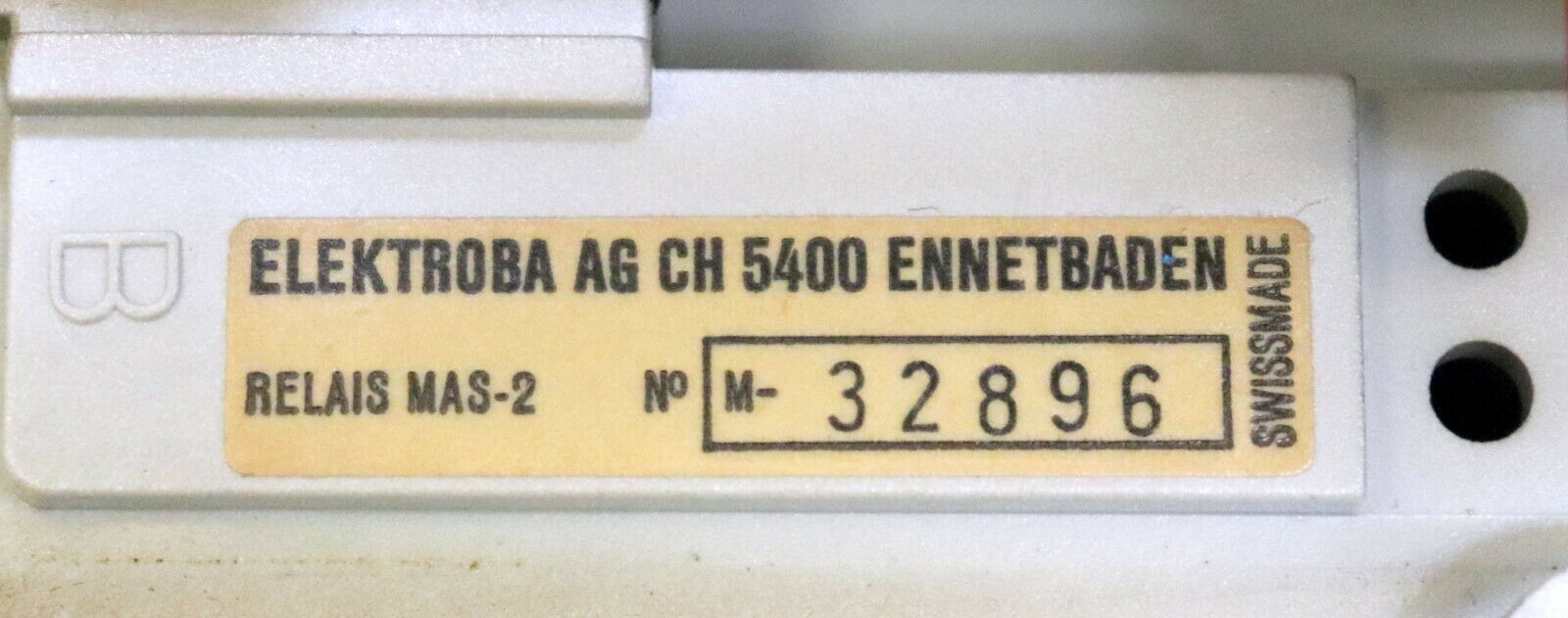 ELEKTROBA Minimalstrom-Relais MAS-2 No. M-32896 300-600A - gebraucht