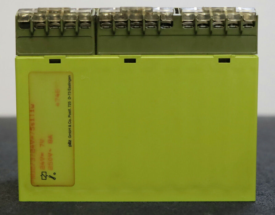 PILZ Sicherheitsrelais PNOZ/3/24V=/5s1ö1w Art.Nr. 474895 24VDC 7W 250VAC 8A
