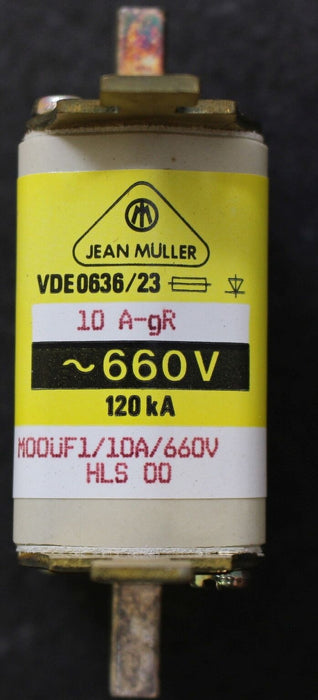 MÜLLER NH-Sicherungseinsatz M00üF1 - 10A - 660V- HLS - Gr.00 - Messerkontakte