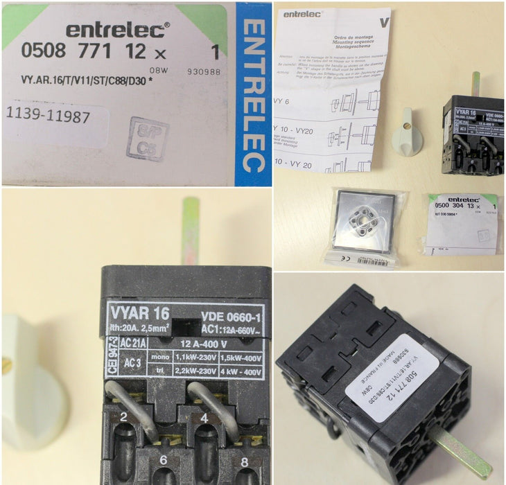 ENTRELEC Voltmeter -Umschalter - 16 A - Typ 050877112