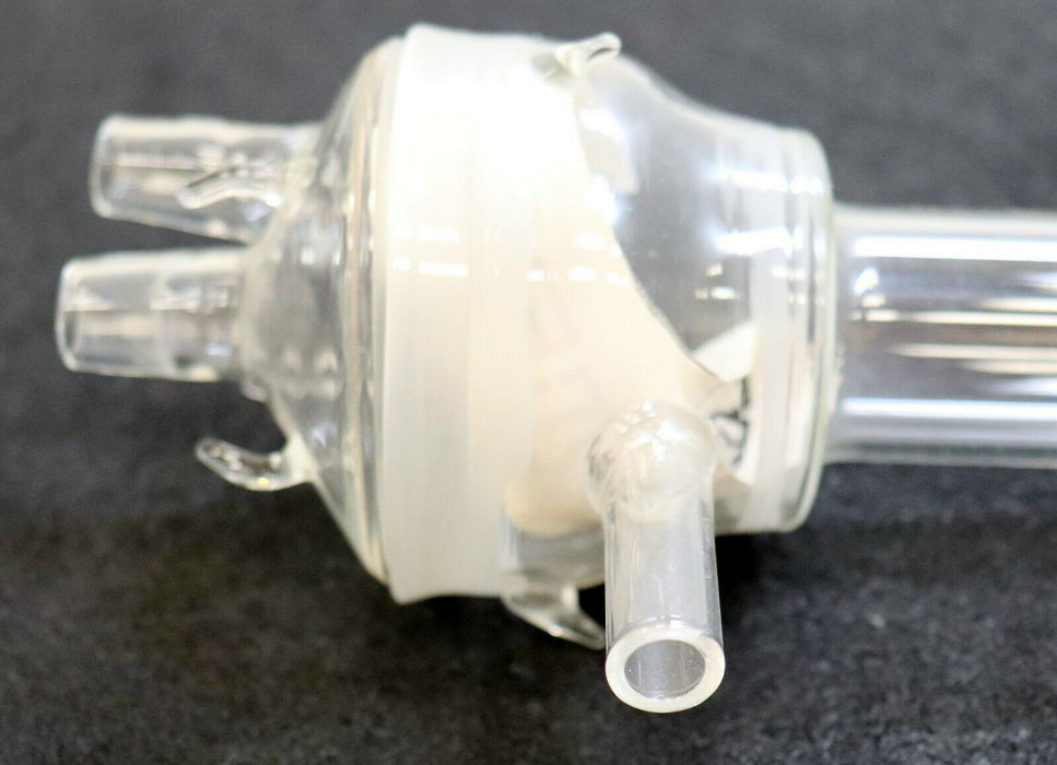 SOVIREL Glas-Reaktionsgefäß mit Deckel Deckel mit 2 Hälsen Seitlicher Einlauf