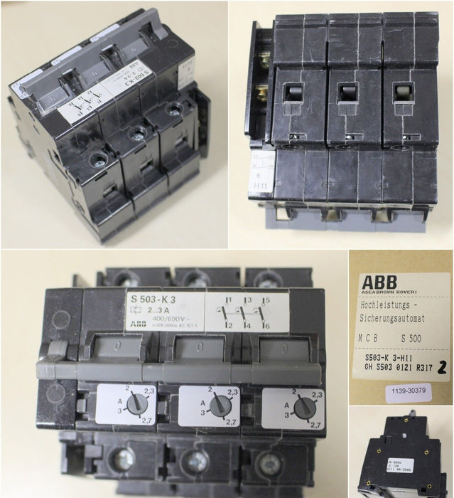 ABB Hochleistungssicherungsautomat S503-K3 2-3A 400-690V / 380-660V