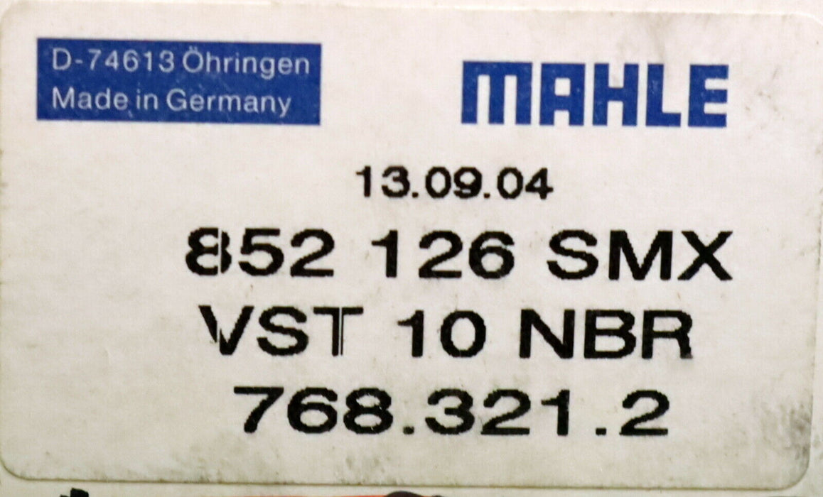 MAHLE Hydraulikfilter Austauschfilterelement 852 126 SMX VST 10 NBR Nr 768.321.2