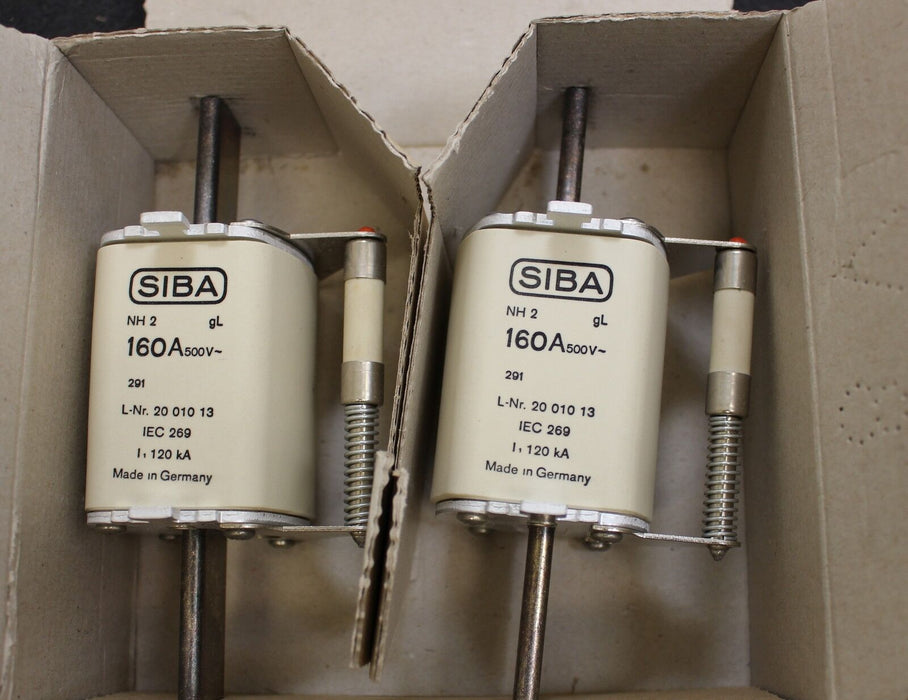 SIBA NH-Sicherungseinsatz 160A - 500VAC - Gr.2 - Nr. 57836 / 2001013 - 2Stück