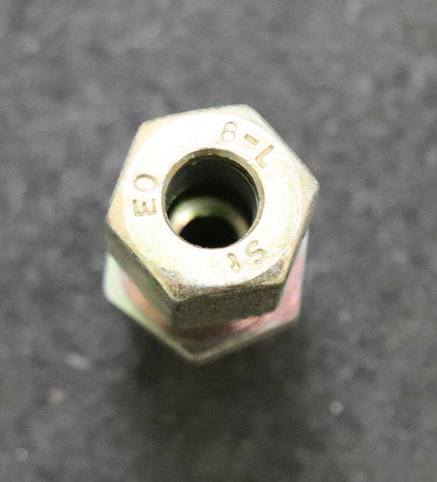 ERMETO 5 Stück gerader Einschraubstutzen GE8-PLR Stahl A3C verzinkt