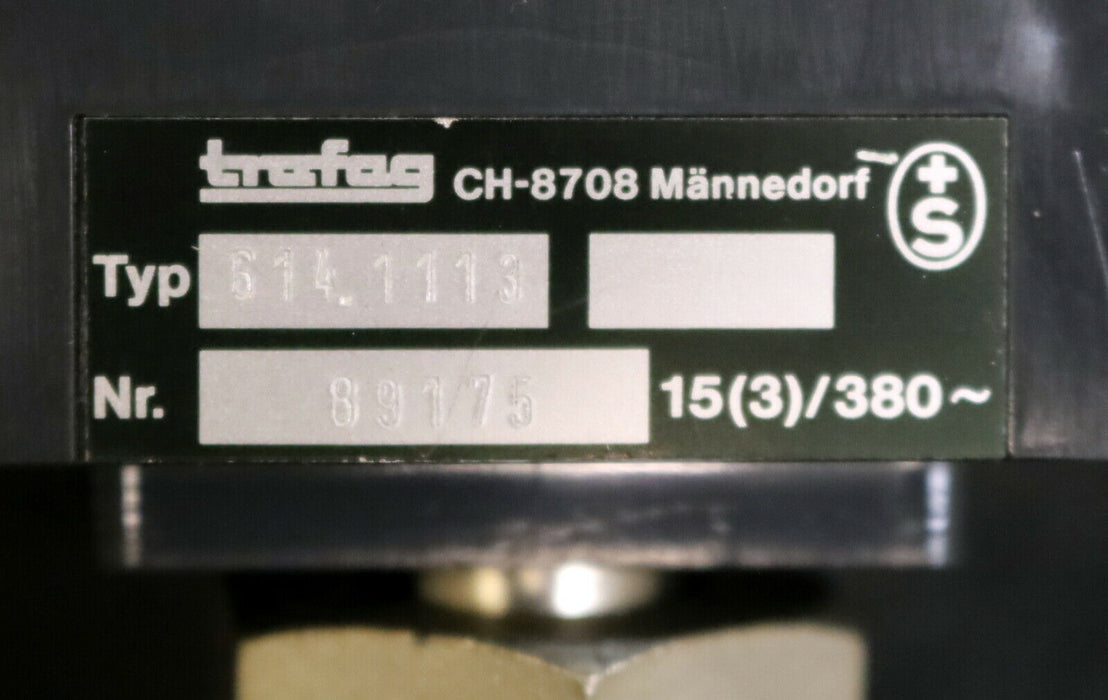 TRAFAG Temperatur-Sensor Typ 6.141.113 380VAC 15A Anschluss 3/4" unbenutzt