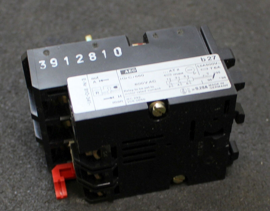 AEG Thermisches Überstromrelais b27 1,2-1,8A Thermal overload relay 910-341-227