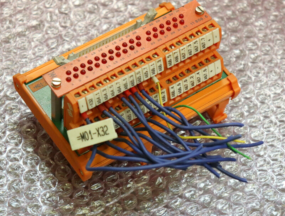 WEIDMÜLLER Klemmhalter mit 34 Anschlüssen 34-Pin mit Leuchtdioden