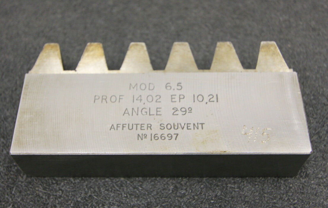 ROLLET PARIS Hobelkamm rack cutter m= 6,5 Angle 29°