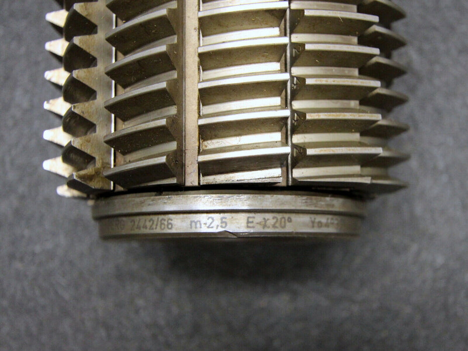 KLINGELNBERG Stollenwälzfräser involute spline hob Vorfräser m= 2,5mm BP III 20°