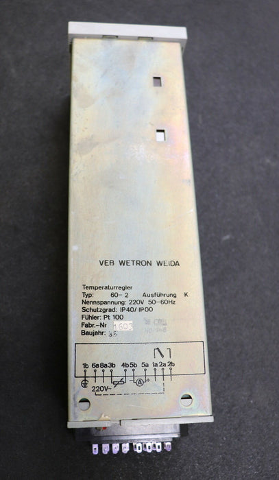 WETRON WEIDA Elektronischer Temperaturregler Typ 60-2 Ausführung K 50-450°C 220V