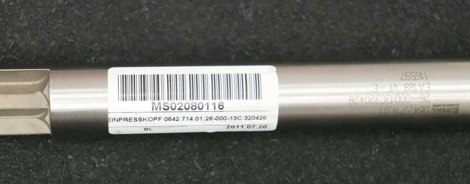 ELWEMA Einpresskopf 0642.714.01 26-000-13C 320428 Gesamtlänge 522mm unbenutzt