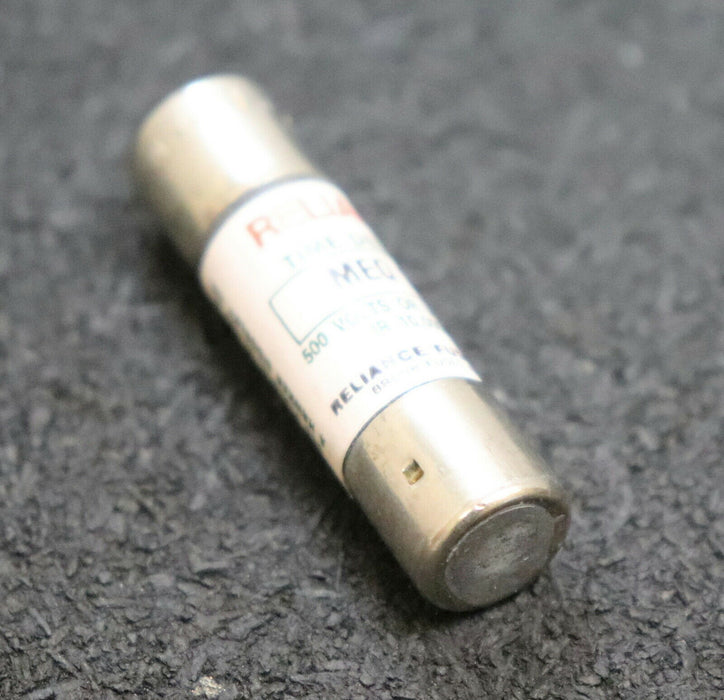 RELIANCE 12x Sicherungseinsatz fuse-link MEQ 1 1A 500V - unbenutzt