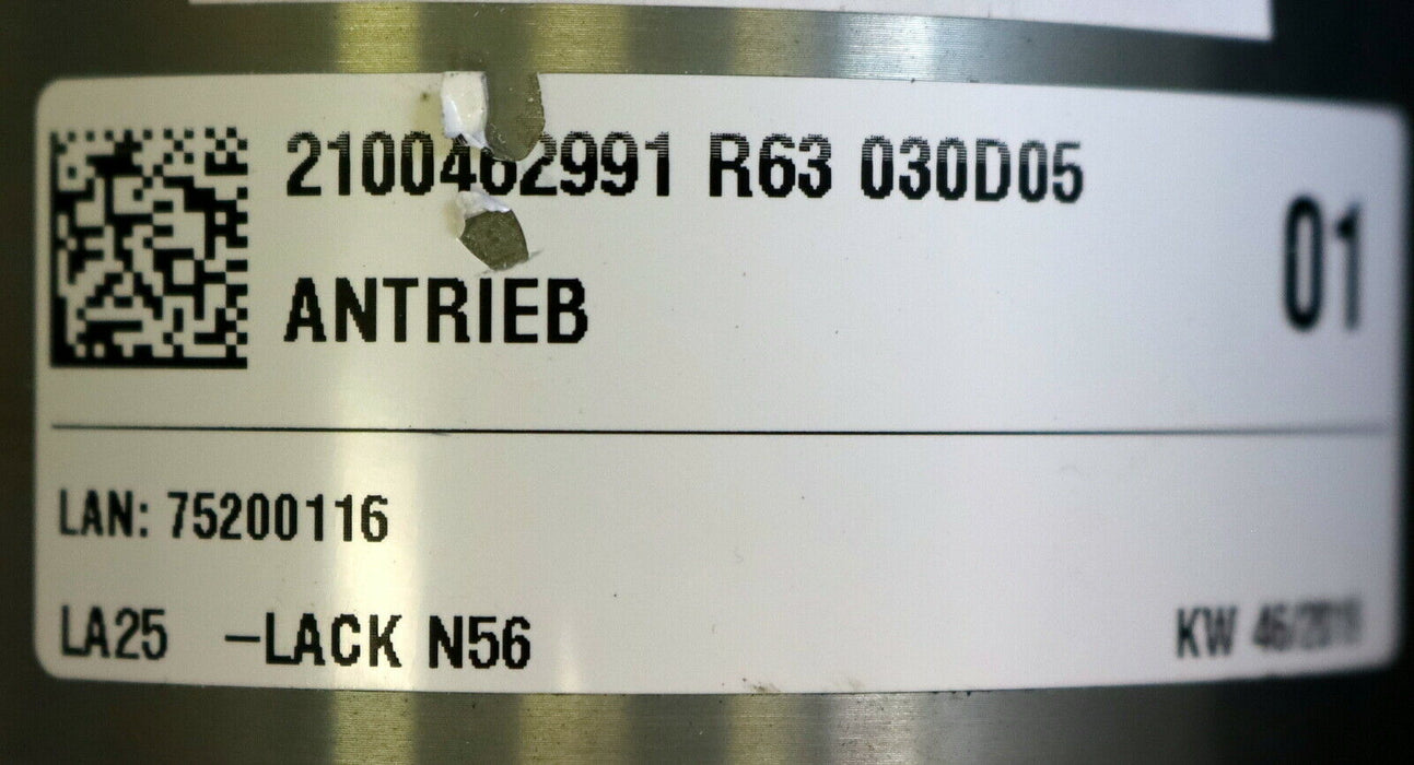 DÜRR Riemenantrieb Material-Nr. 75200116 mit Stahl-Riemenrad Teilung 10