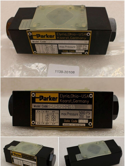 PARKER Hydraulikventil CPOM2DDV55 pmax. 350 bar / 5000 PSI