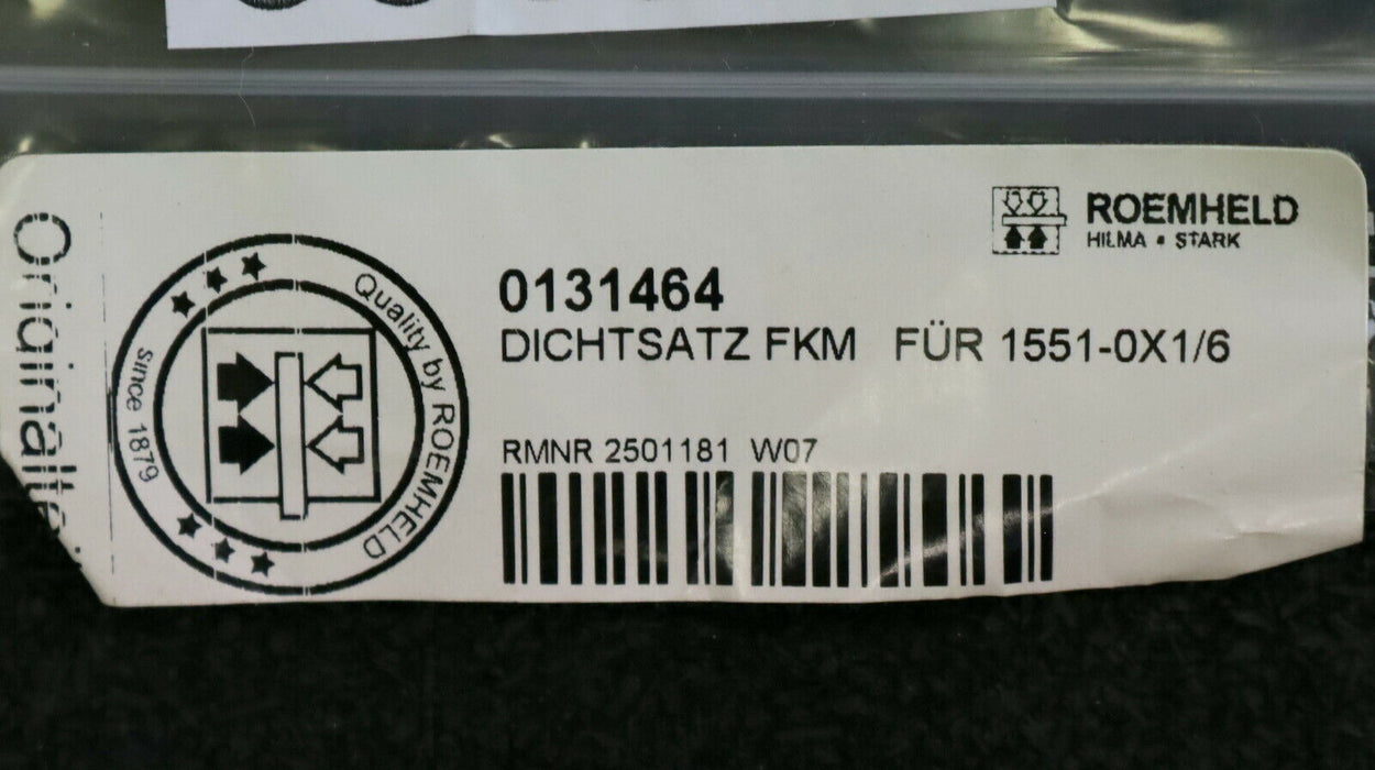 ROEMHELD Dichtsatz FKM für 1551-0X1/6 ID 0131464 unbenutzt in OVP