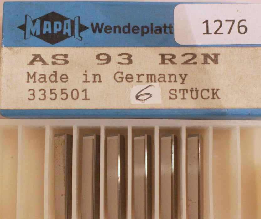 Wendeplatten MAPAL AS-93-R2N / 335501 - 6 Stück