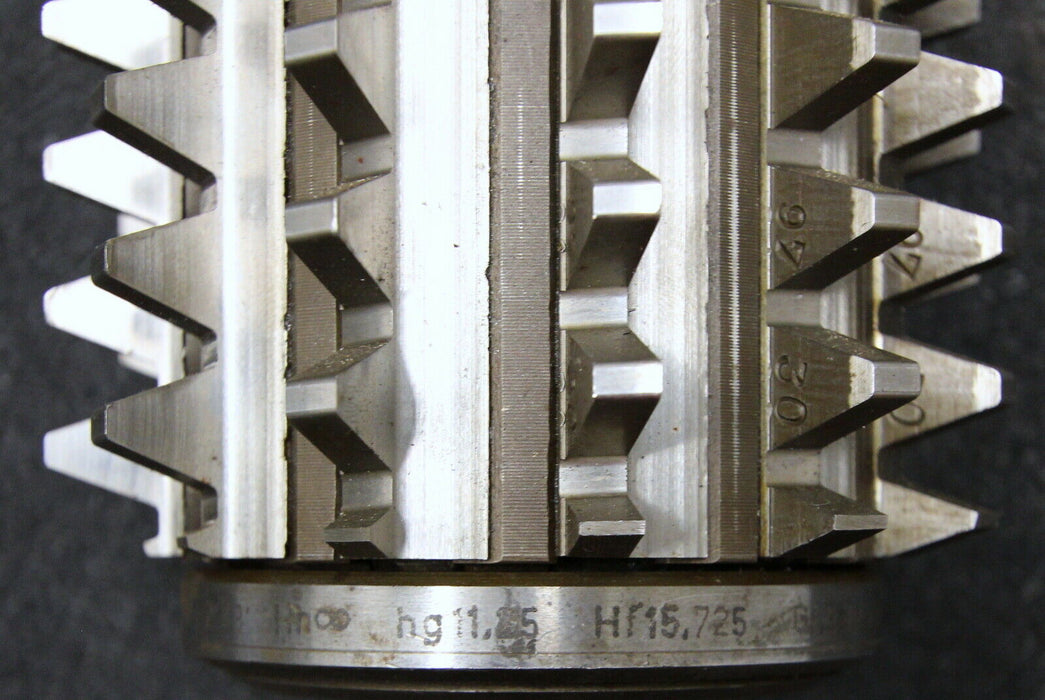 KLINGELNBERG Stollenwälzfräser involute spline hob Fertigfräser m= 5mm hg= 11,25