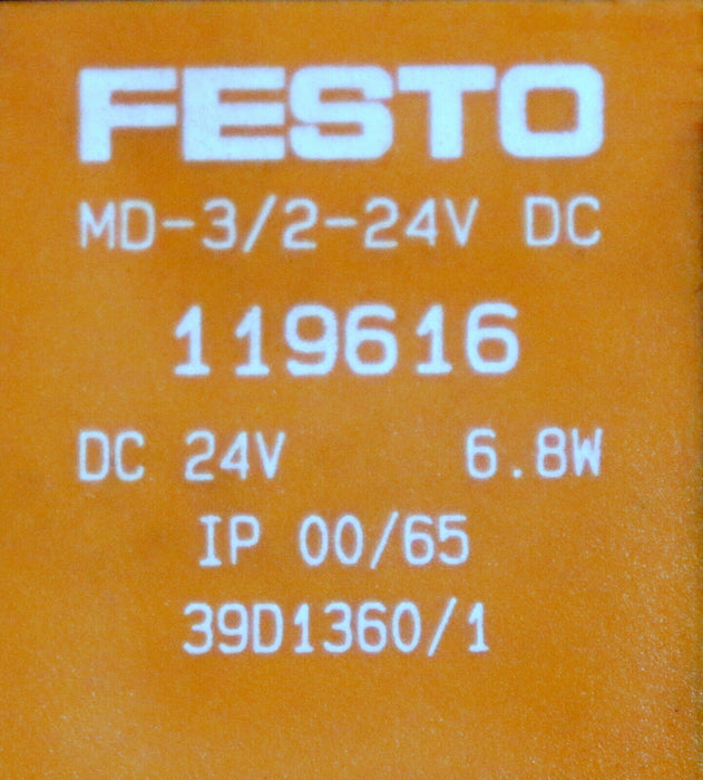 FESTO MURR Magnetventil + MSUD Doppelventilstecker MD-5/3E-D-1 C 43349 3-16bar