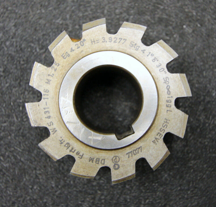 GPS Vollstahlwälzfräser gear hob m= 1,25mm 20° EGW Ø70x35xØ27mm LKN 1gg. Links