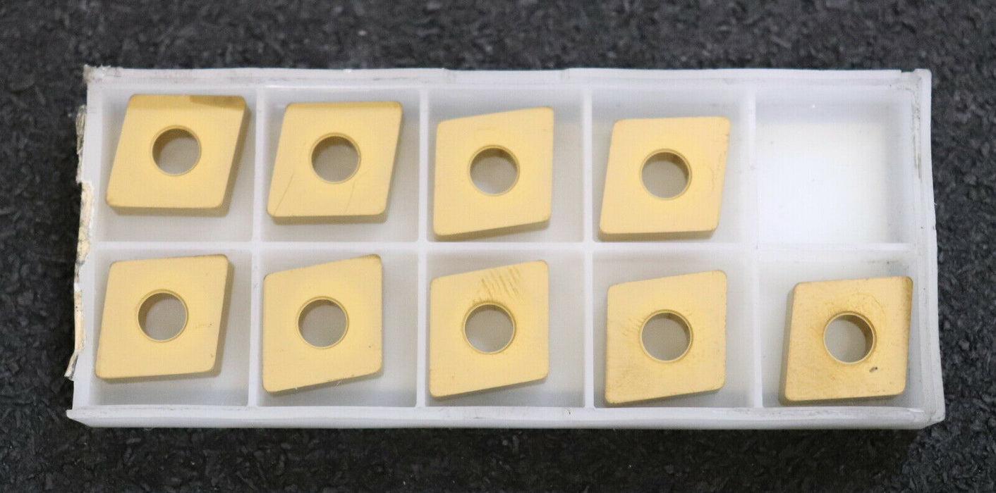 TUNGALOY 9 Stück Wendeplatten CNMA120408 T5010 2242730 - unbenutzt