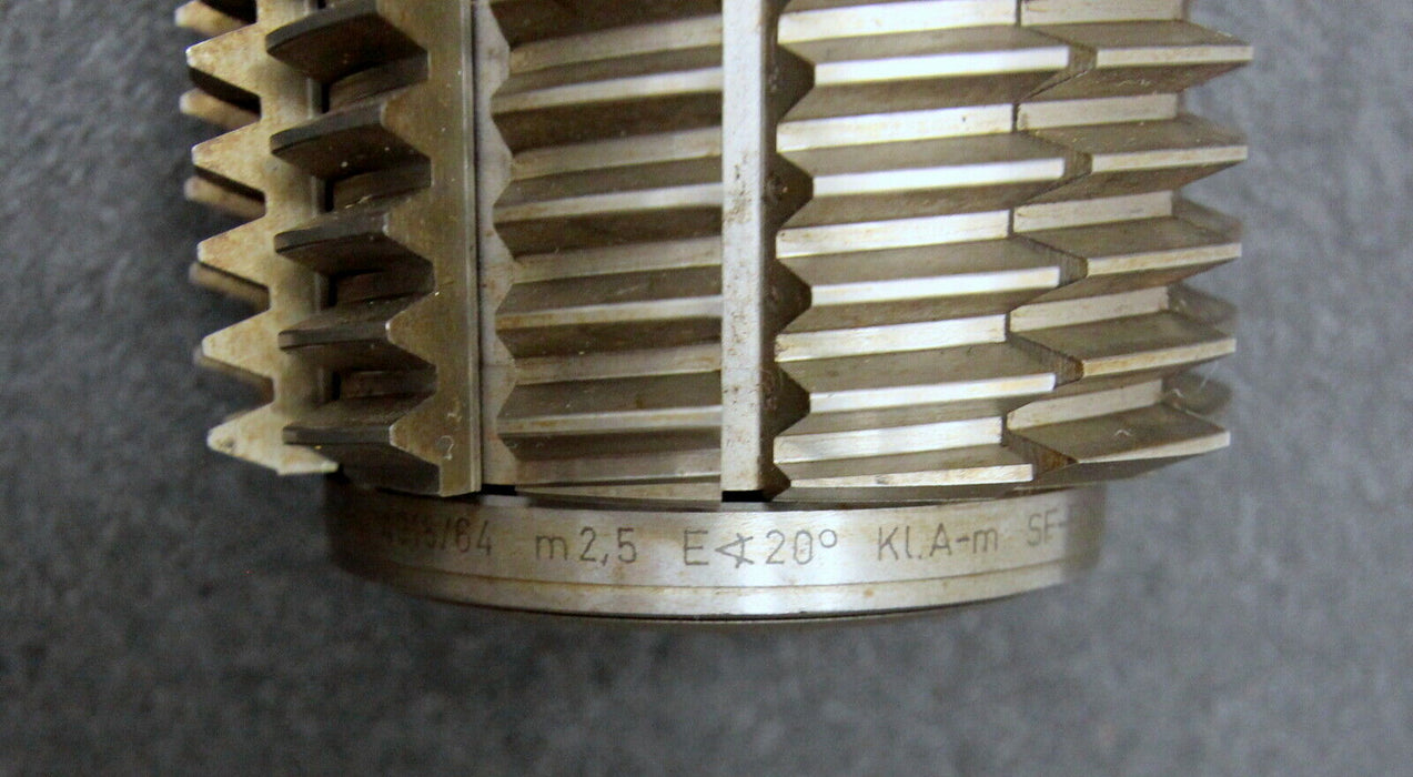 KLINGELNBERG Stollenwälzfräser involute spline hob m=2,5mm BP III Ø100x105xØ32mm