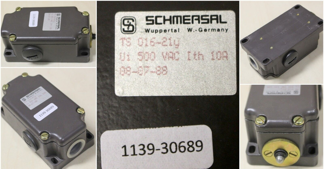 SCHMERSAL Positionsschalter TS016-21Y - Ui=500VAC - Ith=10A - Kontakte: 2S/1Ö