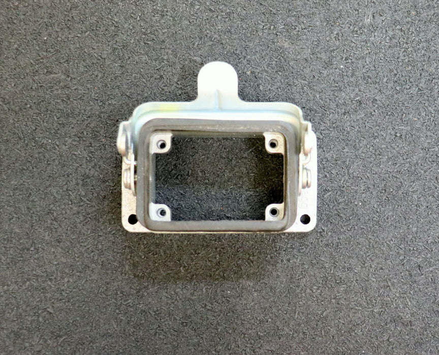 HARTING 3 Stück Anbaugehäuse 6B aus Metall mit 1 Metallbügel - gebraucht