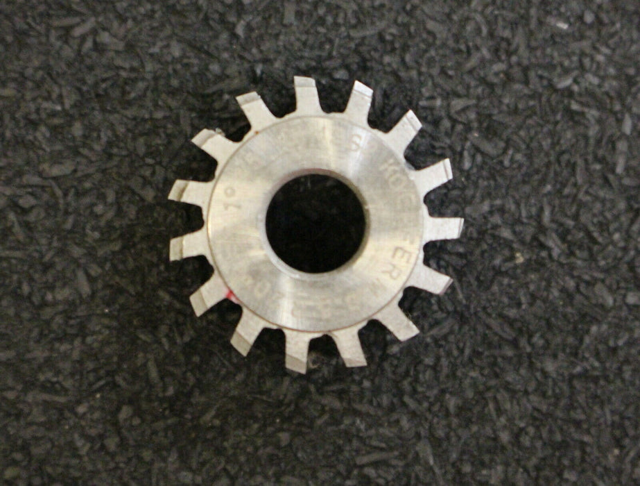 KÖPFER Vollstahl-Wälzfräser m= 0,5mm 20° EGW 1gg. rechts 15 Spannuten 24x12x8mm