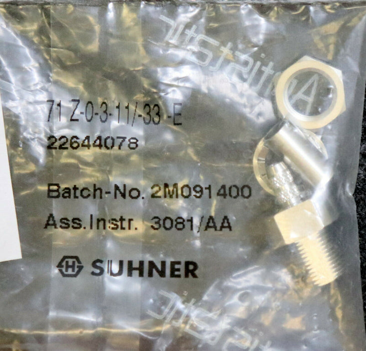 SUHNER Crimp cable Entry Kabelende Typ 71/-0-3-11/-33-E No. 52M091400 22644078