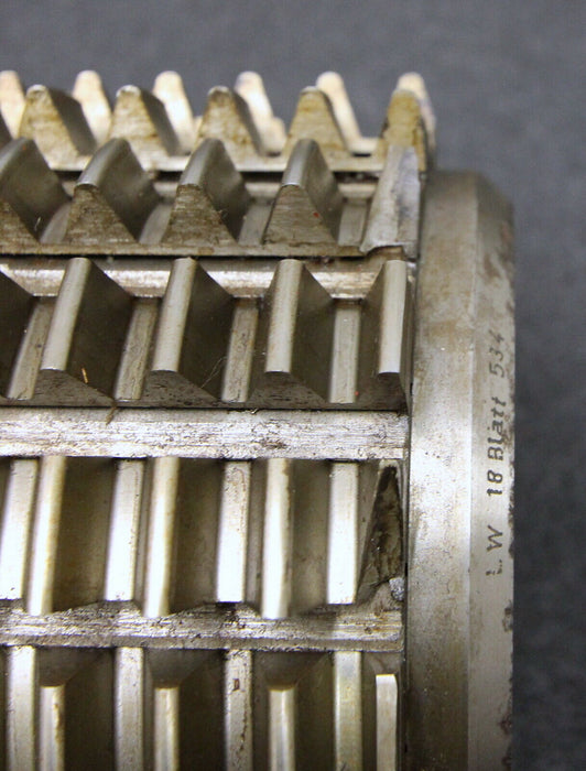 ESKA Stollenwälzfräser involute spline hob Fertigfräser DP6,35 20° EGW 1gg. Re.