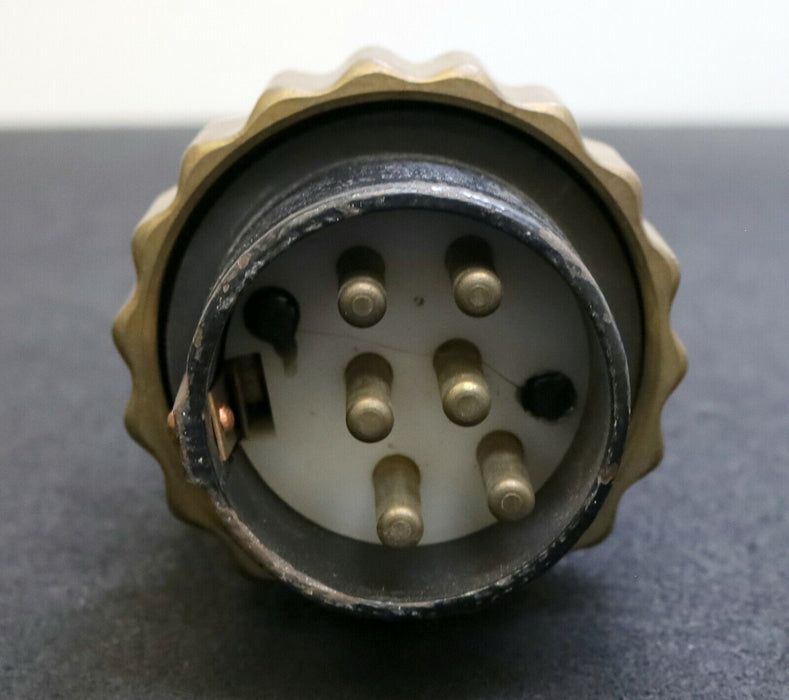 JOHANN LEIDEL Leitungsstecker D 58 Polzahl 6 + E 63A male mit Stiftkontakten