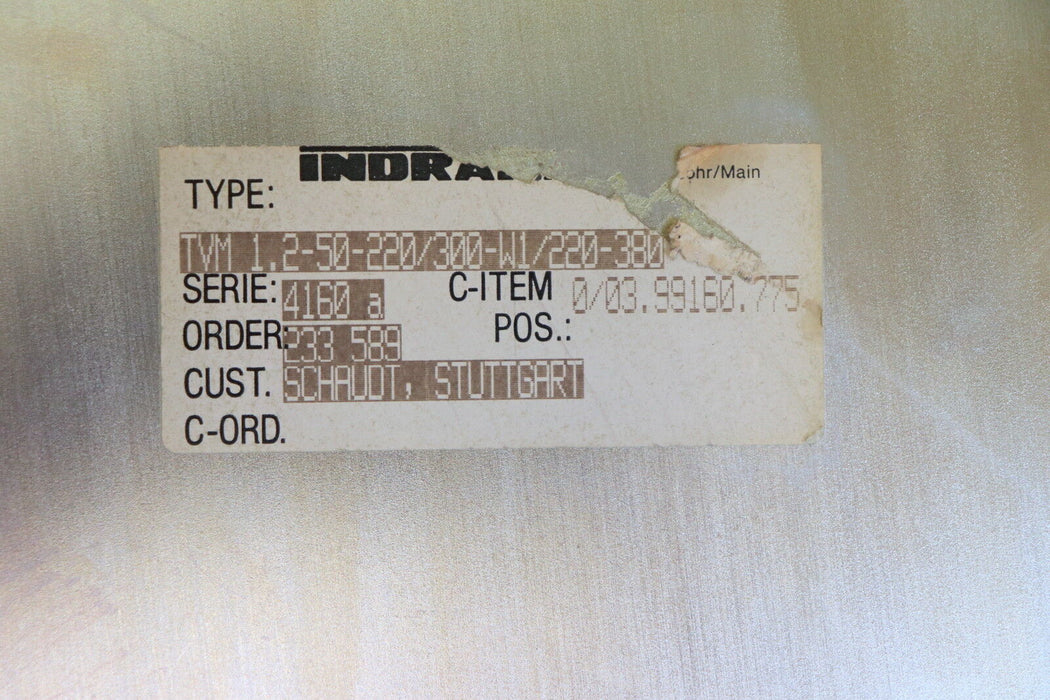 INDRAMAT AC Servo Power Supply UMP TVM 1.2-50-220/300-W1-220/380 gebraucht - ok