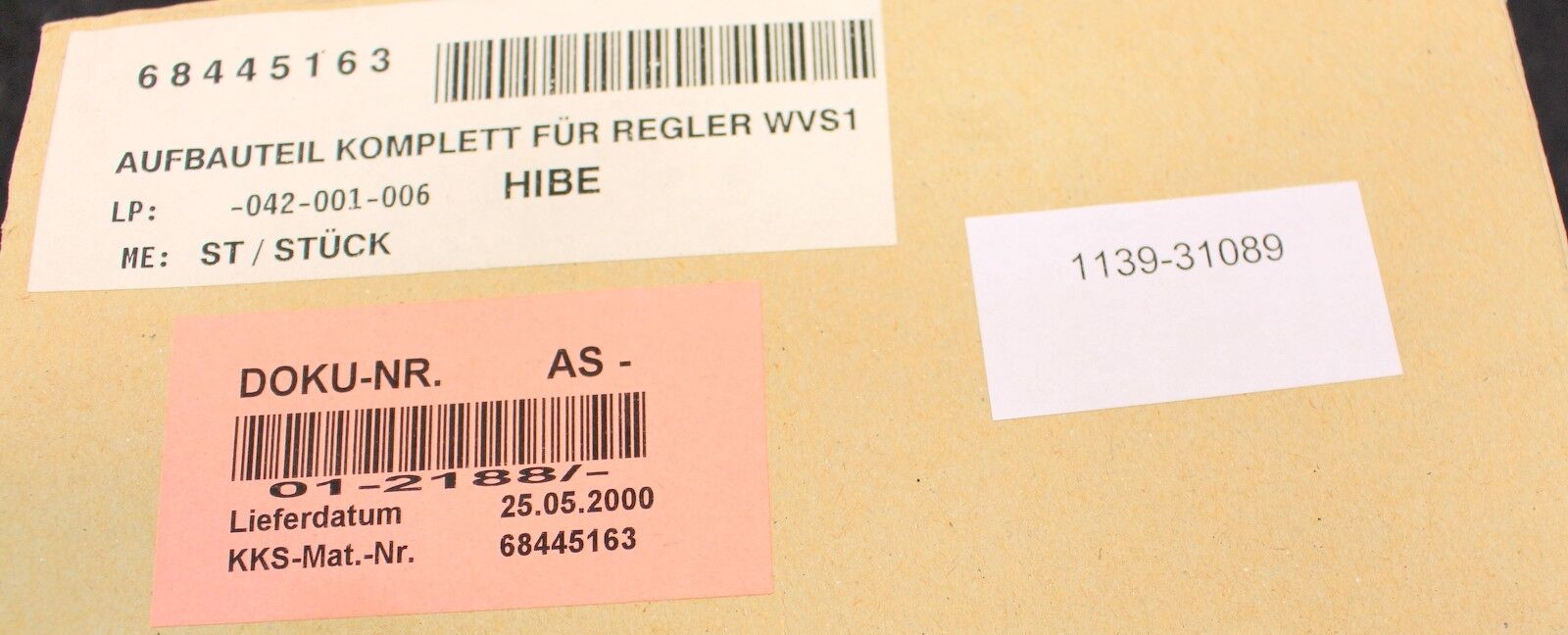 DANFOSS Aufbauteil WVS - komplett für REGLER WVS16D Typ: 16D1017 -druckgesteuert