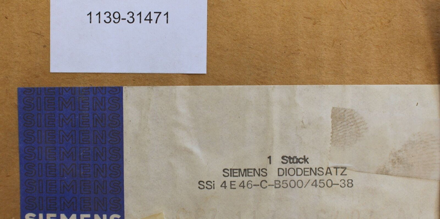 SIEMENS Gleichrichtersatz SSI4E46C-B500/450-38 - Nr. C67117-A6404-A42